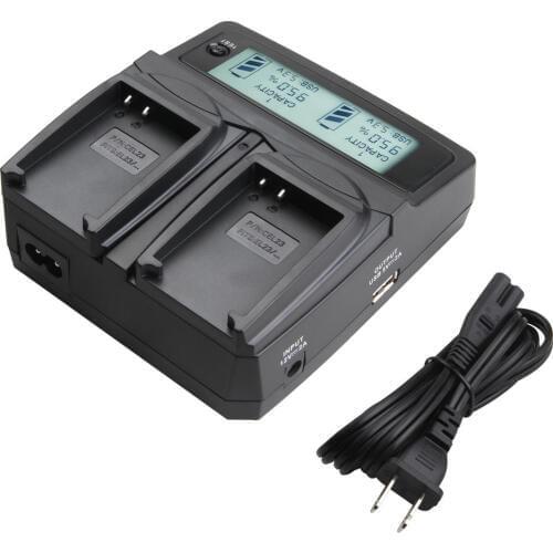 Udoli EN-EL23 EN EL23 ENEL23 Camera Battery Dual Charger with LCD Display for Nikon Coolpix P600 P610 P610s P900 P900s S810c
