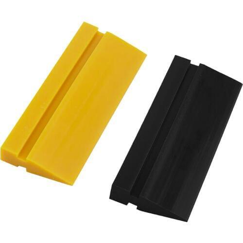 Vinyl Film Car Wrap Turbo Squeegee Yellow Black Tube Rubber Squeegee Blade Water Decal Wiper Scraper Window Tinting Tool B49+B50