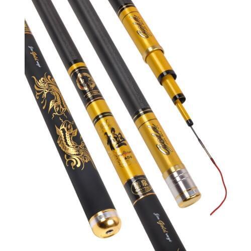 High Carbon Fishing Rod 5H Light Hard Taiwan Fishing Olta 28-tune Fish Black Pit Carp Wedkarstwo Pesca Hand Stick Fishing Tackle