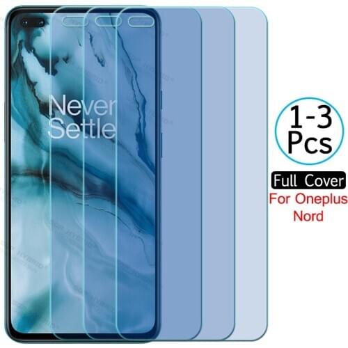 1-3Piece HD Transparent Tempered Glass For OnePlus Nord 8Nord One Plus Nord 8 Nord 5G Protection Film Shield Full Cover 6.44