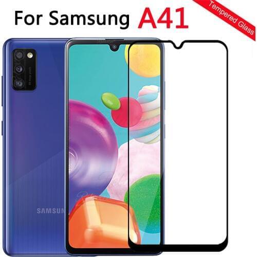 For Samsung A 41 safety Glass Full cover Protective Tempered Glass on the For Samsung Galaxy A41 A415 A415F SM-A415F phone glas