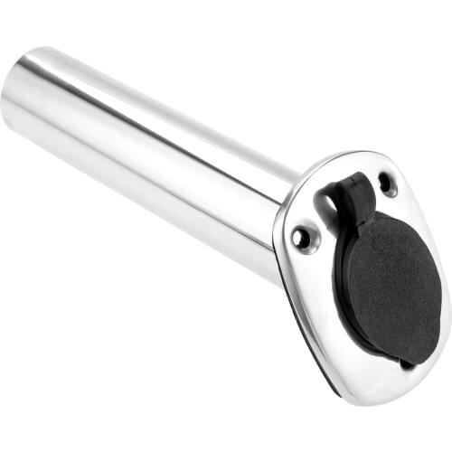 1PC Boat Fishing Rod Holder Marine Grade Stainless Steel Flush Mount Fish Rod Holder With Cap Boat Fishing Yacht Marine Hardware