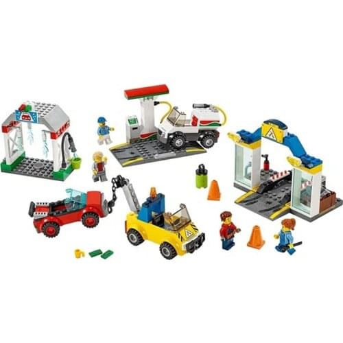 11391 City Series Car Service Station 60232 Childrens Building Block Toy Gifts