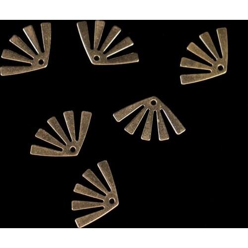 20 pieces brass mini single hole leaf charm hollow leaf pendant for women necklace earrings fashion jewelry making accessories