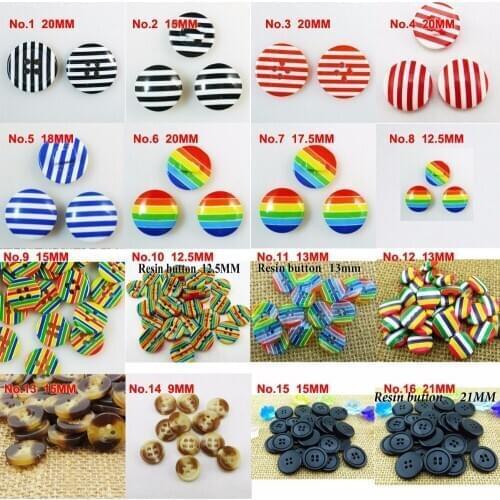 50PCS NEW COLOR STRIPE Fruit color RESIN buttons coat boots sewing clothes accessorY SHIRT BUTTON R-021