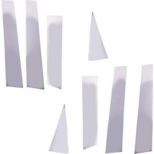 8Pcs/Set Chrome Stainless Steel Car Door Pillar Post Cover Trim Fit For Nissan Rogue 2014 2015 2016 2017 2018 2019 2020