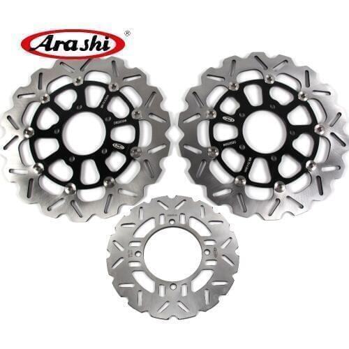 Arashi 1 Set For KAWASAKI ZZR ABS 1400 2008-2015 CNC Front Rear Brake Discs Disks Brake Rotors ZZR1400-ABS 2009 2010 2011 2012