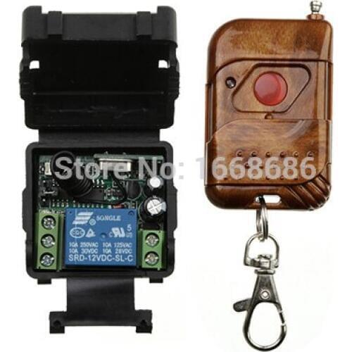 DC12V 10A 1CH RF Wireless Remote Control Switch/Radio Controlled Switch System Receiver&Transmitter /lamp/ window/Garage Doors