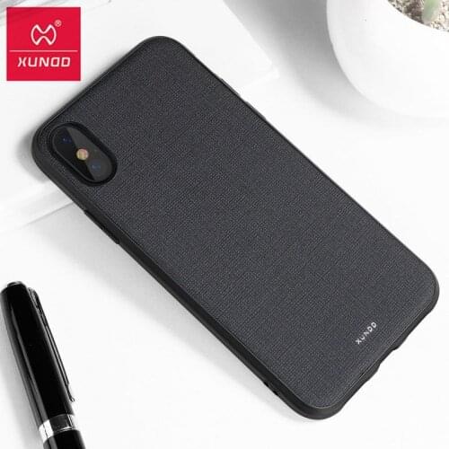 For iPhone XR Case Coque XUNDD Luxury Simualate Leather Textured Case with Hidden Magnetic Sheet for iPhone XR