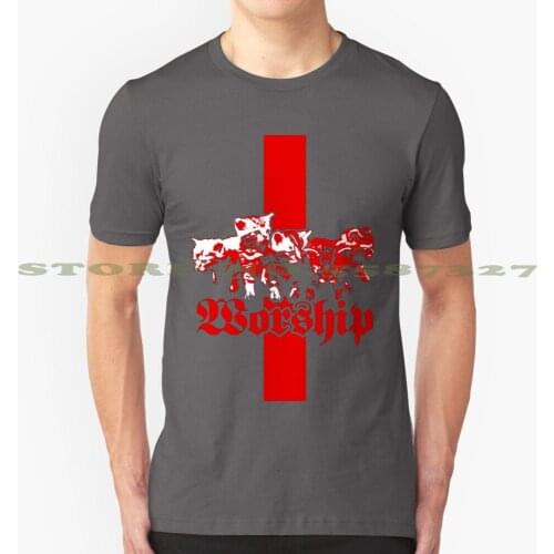 Worship SatanS Kittens Cool Design Trendy T-Shirt Tee Cult Kvlt Dark Cat Gang Metal Cat Heavy Metal Metalhead Black Metal