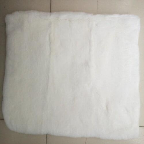 Genunine White Rex Rabbit Skin Fur Rug Craft Accessory Blanket Carpet Decorative Blankets Rugs and Carepts For Living Room