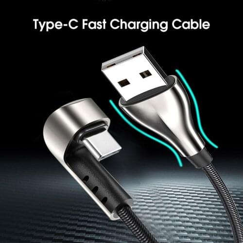 USB Type C Cable Fast Charging Mobile Phone Android Charger Type-C Data Cord Wire For Huawei P40 Mate 30 Xiaomi Redmi 3A 1m