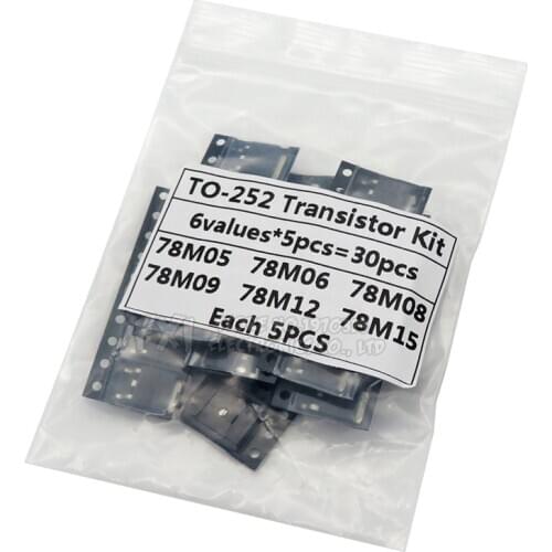 6Kinds*5PCS=30PCS TO-252 Transistor Kit igmopnrq 78M05 78M06 78M08 78M09 78M12 78M15 each 5PCS
