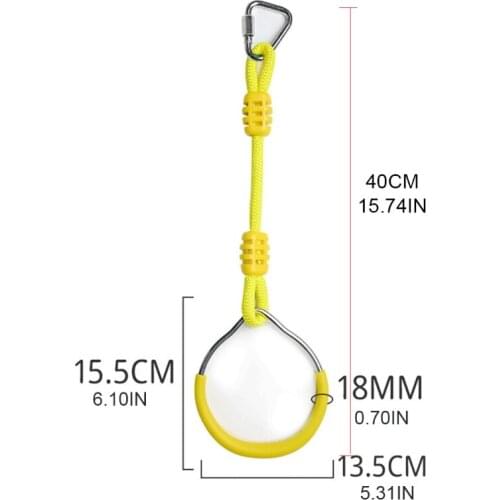 2021 New 1Pair Kid’s Strength Training Gymnastic Rings Outdoor Game Interactive Equipment