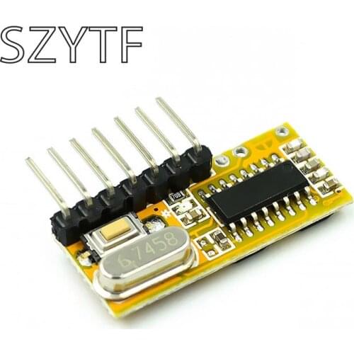 Learning RXC6 5V wireless remote control receiver module 4 learning superheterodyne receivers 433MHz