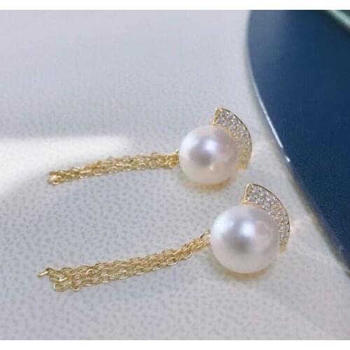 Charm 925 Sterling Silver Earrings Findings Settings Base Mountings Parts Mounts for Coral Pearls Agate Crystal Stones Beads