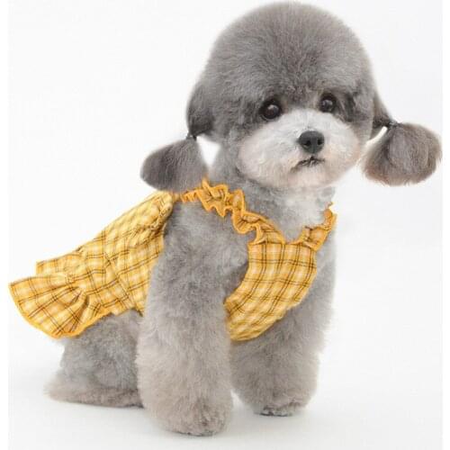 Dog Dress Skirt Cat Pet Clothes Summer Spring Dog Clothes Dresses Yorkshire Pomeranian Shih Tzu Poodle Schnauzer Costume Apparel