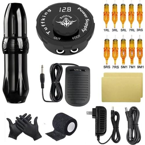 Professional Tattoo Machine Kit Permanent Makeup Machine With Cartridge Needles For Tattoo Beginner Body Art