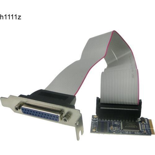 QINDIAN Add On Card MCS9901 mini PCI-e to IEEE 1284 Parallel Card MINI PCI Express to DB25 Printer LPT Port Adapter for mini ITX