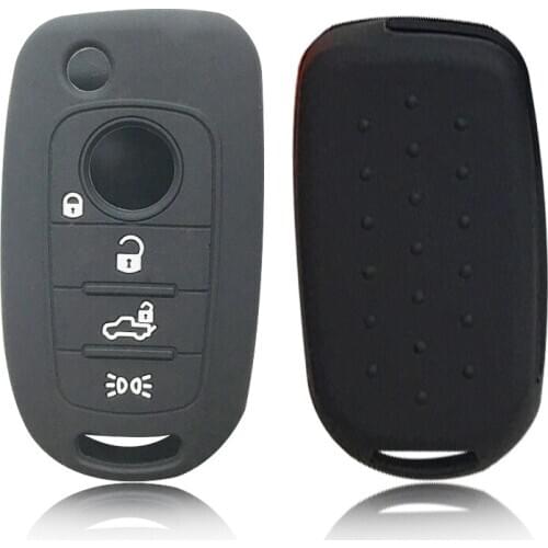 Silicone Car Remote Flip Key Fob Shell Cover Case For Fiat Toro Tipo Fredson Cronos Egea 500X Key Cover For Dodge Neon Skin