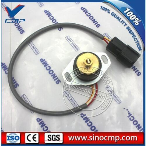 SINOCMP Throttle Locator 7861-93-4130, Fitting Sensor for Komatsu PC-6 Excavator