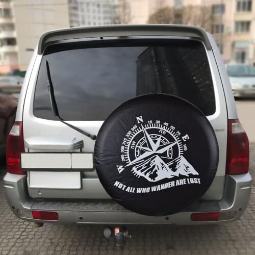 Universal PVC Leather Spare Tire Wheel Cover Case Protector Bag Pouch For Toytoa Hilux Surf Prado RAV4 Land Cruiser FJ Cruiser