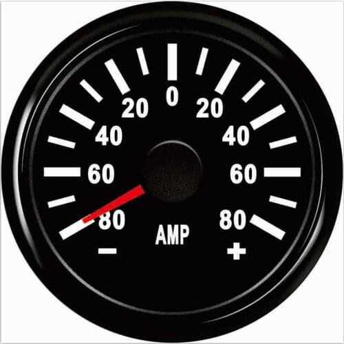 SAMDO 52MM Waterproof Ampere Gauge Ammeter AMP Meter 80A 2" With Current Sensor
