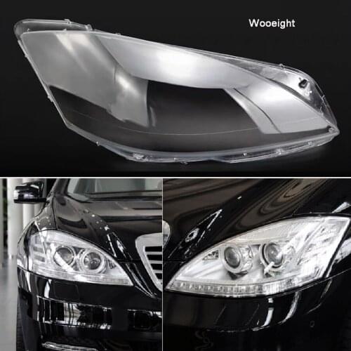 Wooeight Front Left Right Car Replacement Auto Shell Cover Clear Shade Caps Headlamp Lens For MERCEDES Benz W221 W222 2010-2020