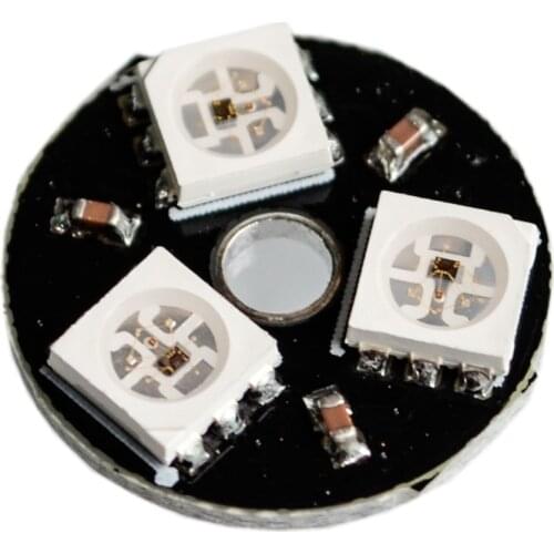 WS2812B 3 Bit Full Color 5050 RGB LED Lamp Panel Light Round WS2812