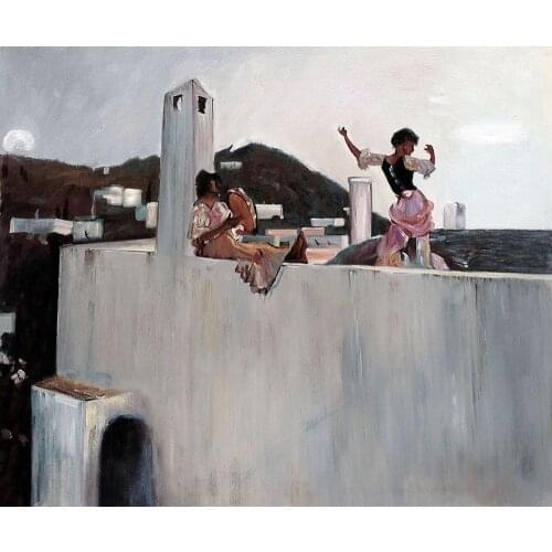 Famous Artists Art John Singer Sargent Paintings of Rosina Capri Oil Painting Abstract Canvas Hand-painted 100% High Quality