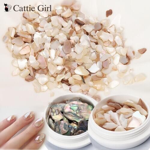 1box Nail Seashell Paillette Sequins Abalone Sequins DIY Nail Design Manicure Irregular Shell Nails Sequins Nail Art Decoration
