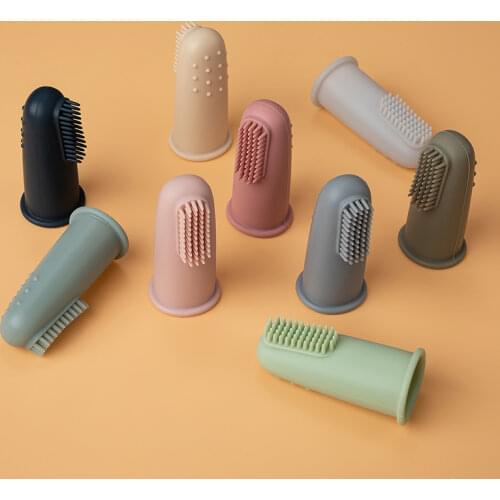 Baby Soft Finger Toothbrush BPA Free 10PCS Silicone Infant Tooth Teeth Clean Brush Food Grade Silicone Bebes Oral Health Care