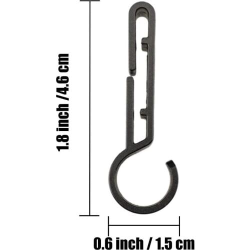 500PCS C Hardhat Helmet Headlamp Clips Hooks,Helmet Clamps