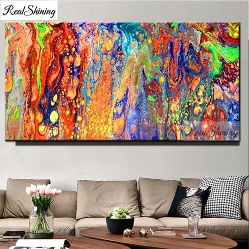 Diy 5d Diamond Painting abstract Flowing Sea waves Art Cross Stitch Full Square Round Diamond Embroidery Rhinestone Art T293