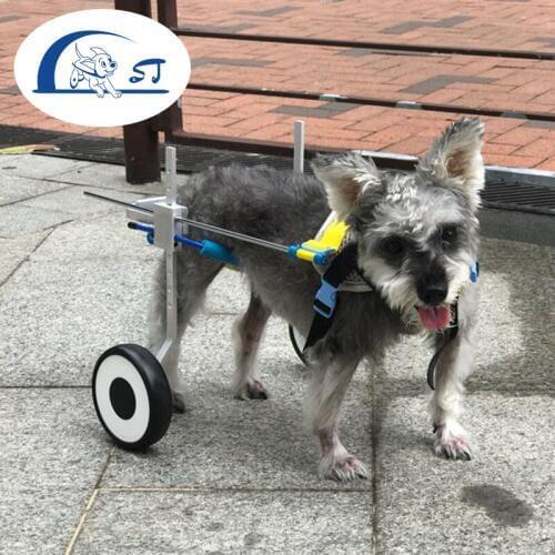 Aviation aluminum stylish light dog wheelchair hind legs limb disability paralysis with support dog wheels