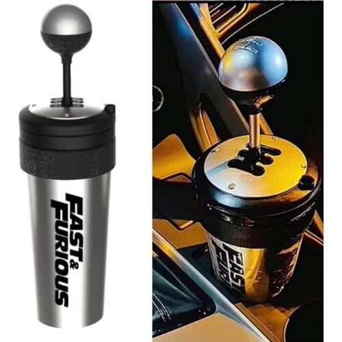 Car Bottle Furious and Fast Gear Shift Cup With Straw And Lid Rocker shift style Water Cup Water Cup with Lid 2021
