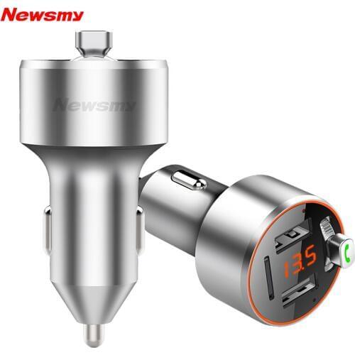 Newsmy C68 Car MP3 Bluetooth Player Mini Receiver Music Audio Support U Disk FM TF Card APE FLAC Dual USB Port
