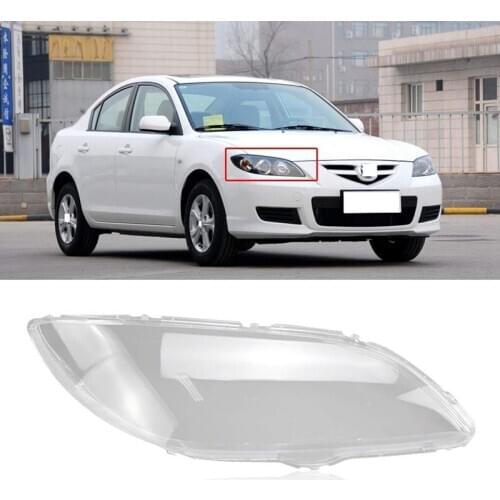 Car Front Head Light Lamp Cover for Mazda 3 2006-2012 Headlight Head Light Lamp Waterproof Clear Lens Auto Shell Cover Right