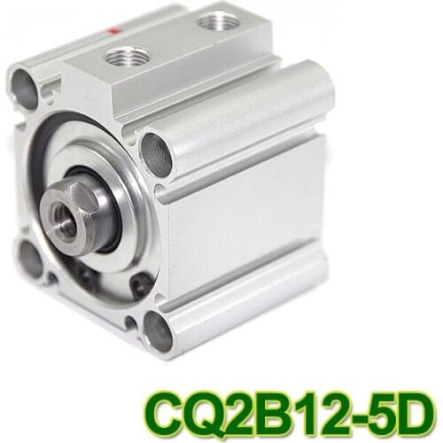 CQ2B12-5 D SMC Type CQ2B series 12mm bore 5mm stroke Double Action single rod thin Pneumatic Compact Cylinder high quality