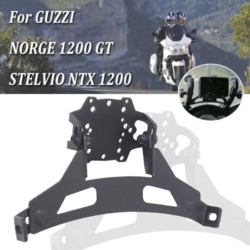 Motorcycle Windshield Stand Holder Phone Mobile Phone GPS Navigation Bracket For GUZZI NORGE 1200 GT 1200GT STELVIO NTX 1200