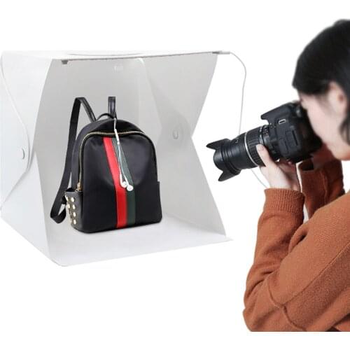 Photo Studio Photography Lighting Tent With LED Panel Backdrops Light Room Box Mini Folding Cube Box Backgrounds LED Kit YCDC