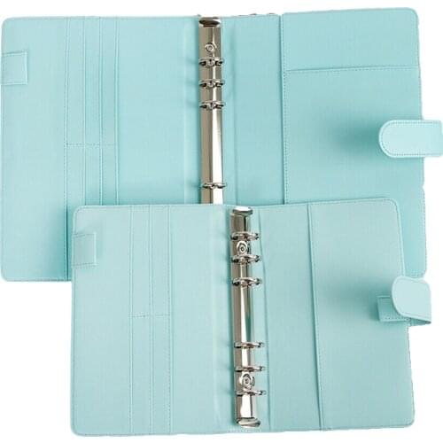 Classic Loose Leaf Ring Binder Notebook Planner Diary Notebook Protector Cover PU Leather School Diary обложки для тетрадей