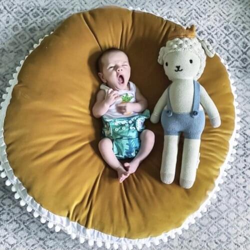 Round Thicken Tassel Floor Mats Carpet Children Baby Crawling Creeper Mat Floor Mattress Kids Toddler Bedding