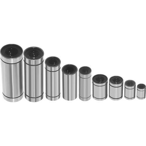 2Pcs Linear Ball Bearings LM4UU/LM6UU/ LM6LUU/LM8LUU/LM8SLU/ LM10LUU Bearings Crossword Clue Bush Bushing 3D Printers Parts