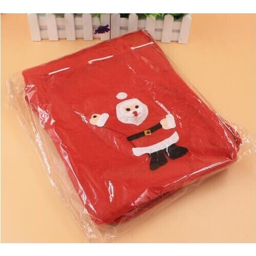 Fashion Hot Merry Christmas Decoration Santa Claus Kids Candy Bag Home Party Decor Gift To Children
