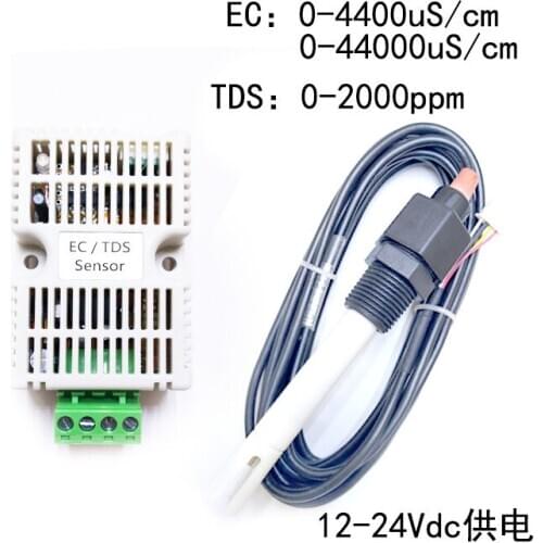 Water and Fertilizer Monitoring of 12-24V Power Supply 4-20mA Conductivity EC/TDS485 Seawater EC Module BHT-D Sensor