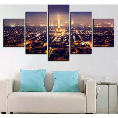 5 pcs DIY 5D Full Drill Square/Round Diamond Painting Beautiful Paris landscape Diamond Embroidery Full Display Mosaic diamonds