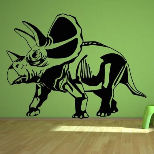 Dinosaurs Wall Sticker Torosaurus Home Decor Art Vinyl Removable Wall Mural Decal Bedroom For Kids Children