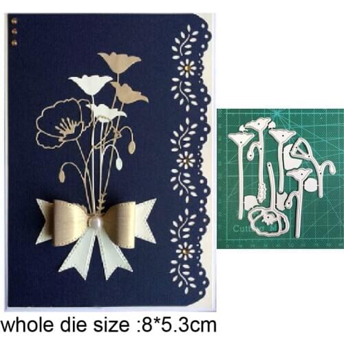 2021 Cutting dies flower leaf border metal cutting dies cut die mold Scrapbook Paper Craft knife mould blade punch stencils dies