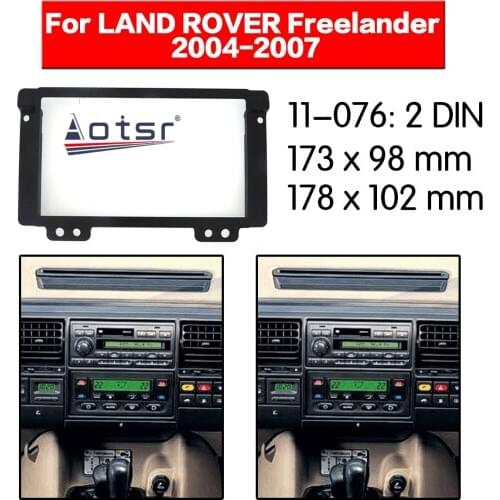 Car Radio frame Audio Fascia For LAND ROVER Freelander 2003+ Car Stereo Radio Fascia Panel Installation Adapter DVD player Frame